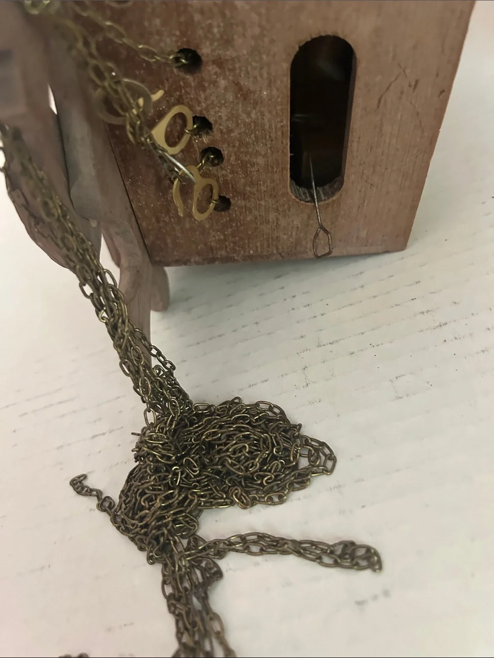 Hand-Carved Brown Wooden Cuckoo Wall Clock - Rustic Home Accent